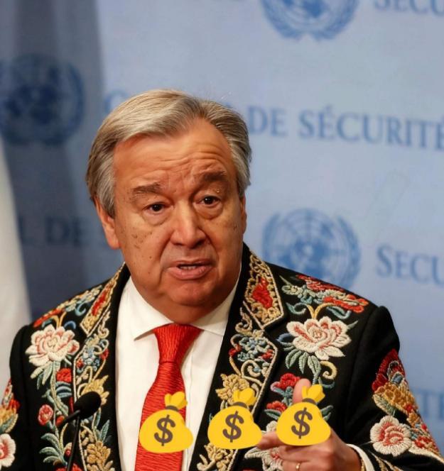 联合国又来要钱了,这次要钱要的很绝,很干脆,秘书长古特雷斯直接放狠话:不交钱