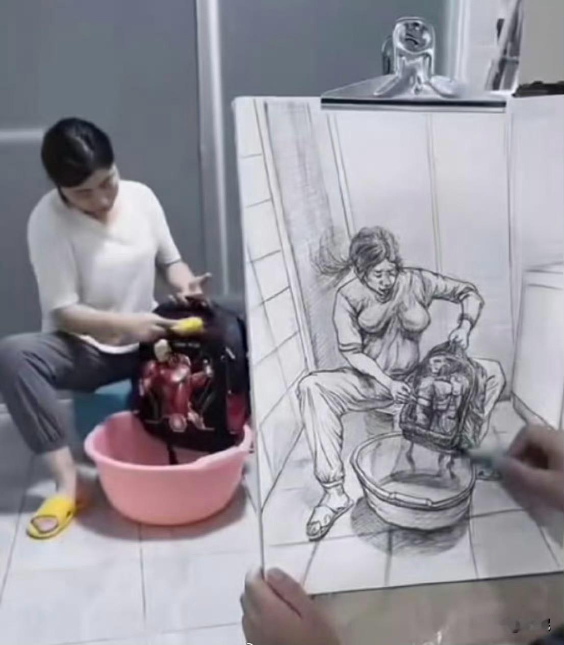 叫你素描，没叫你添油加醋！