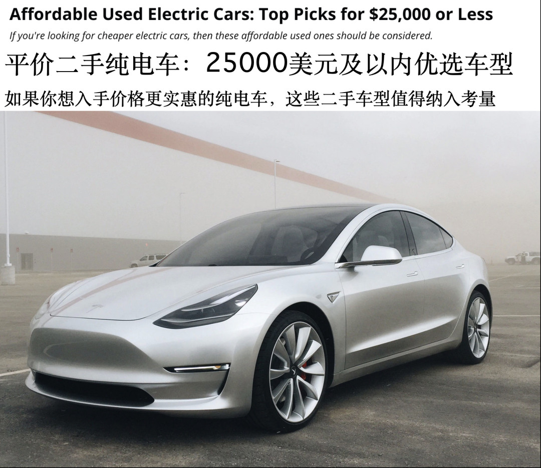 二手车商抢着收！特斯拉Model3/Y获评最值得买的二手纯电车型外媒认为，领先