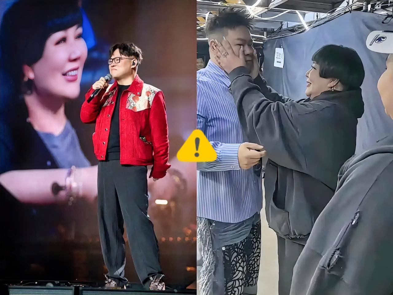 郭德纲沉默了，郭麒麟也沉默了，谁能想到，舞台上逗乐全场的岳云鹏，会在升降台下