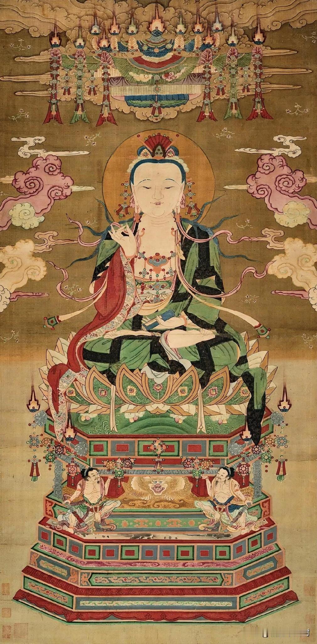 这尊清代观音像，藏着古人的「平安密码」很多人第一眼只看到菩萨的庄严，却没读懂