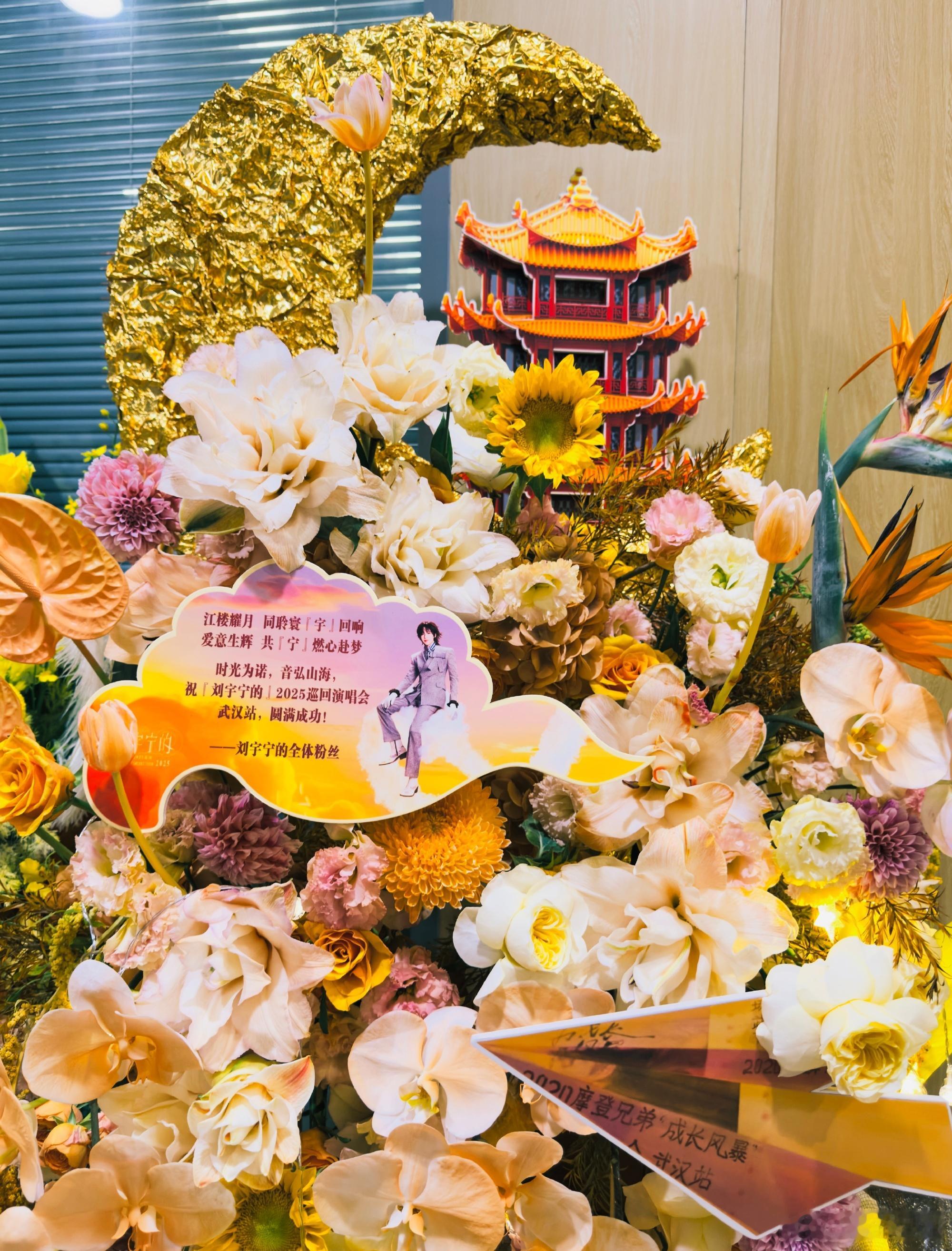刘宇宁晒武汉演唱会花海照刘宇宁晒演唱会花海照刘宇宁晒演唱会花海照，：“感谢「刘