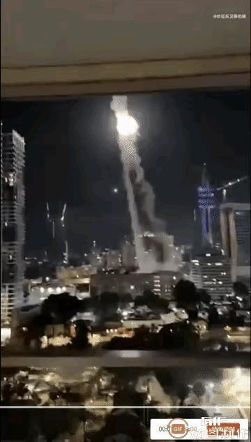 伊朗的导弹打得太准了！通过图1可以看到，伊朗导弹来袭之后，以色列的防空系统显然