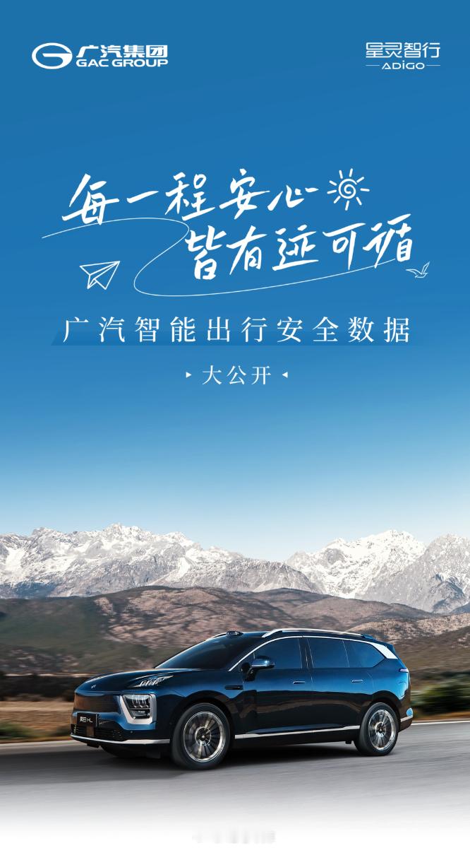 广汽今天公开了一组智能出行安全数据（截至2025年3月）：-广汽智能驾