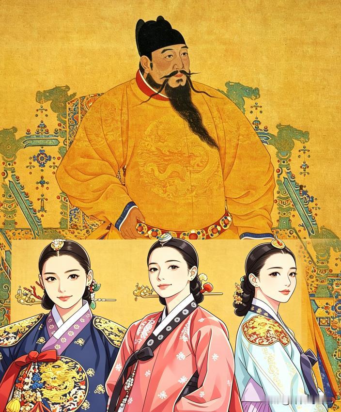 永乐年间，朱棣三番五次找朝鲜进贡美女。他还写信给国王李芳，大骂他“选的什么歪瓜裂
