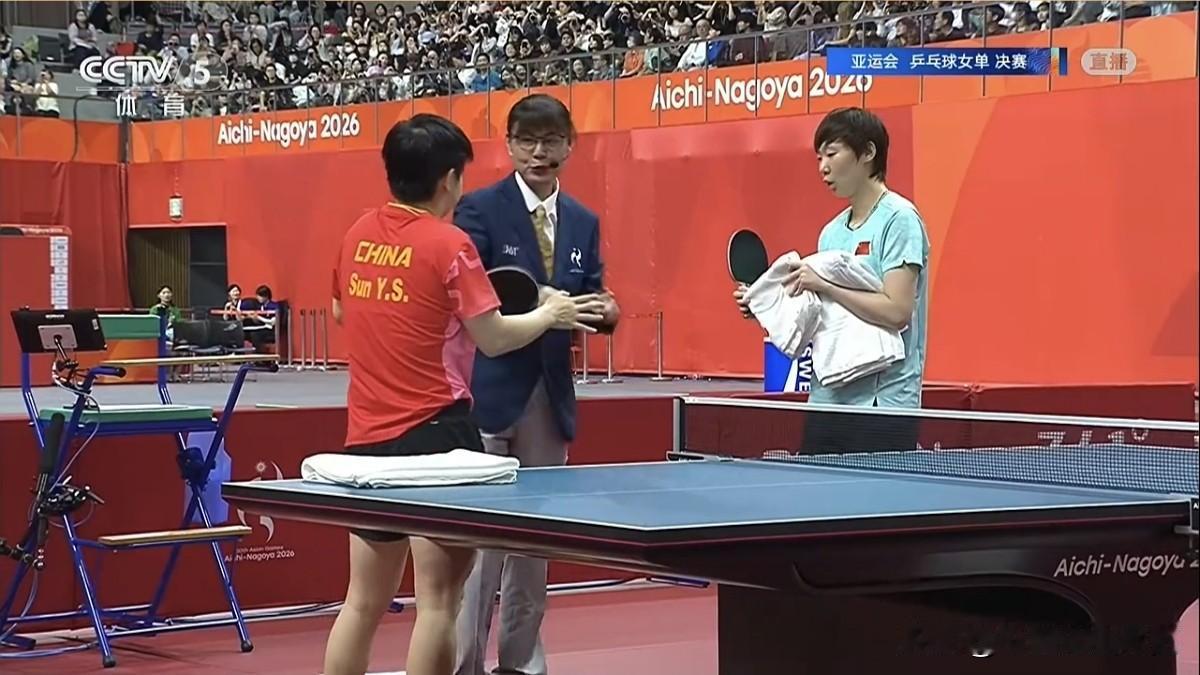 王曼昱战胜孙颖莎，夺得亚运会乒乓球女单冠军！北京时间今晚，2026