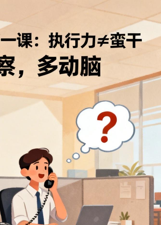 刚入职场，我犯的第1个错：执行力太强一个小部门的领导让我去催一个客户还款