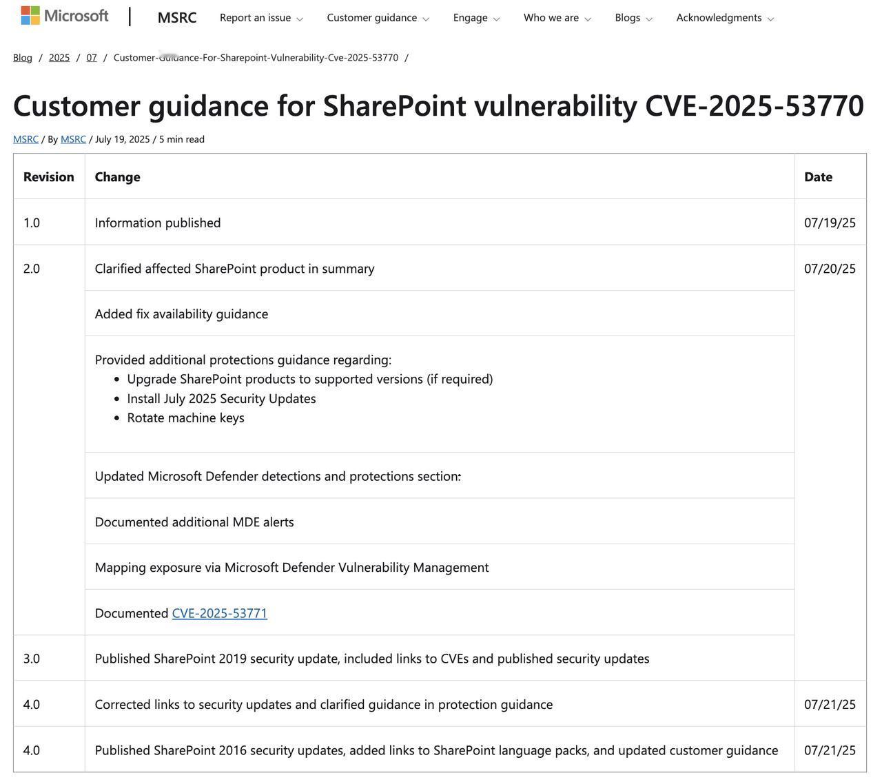 CVE-2025-53770：企业版SharePointServer爆高危