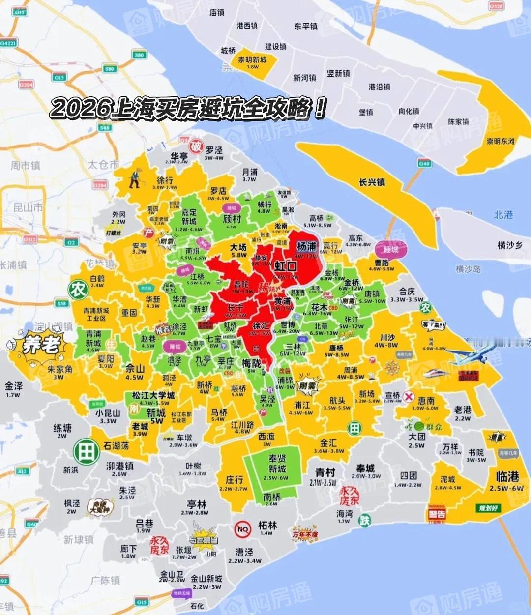 上海新版基准地价出来了，说一个扎心的事实：有些板块，再也回不去了。2026年