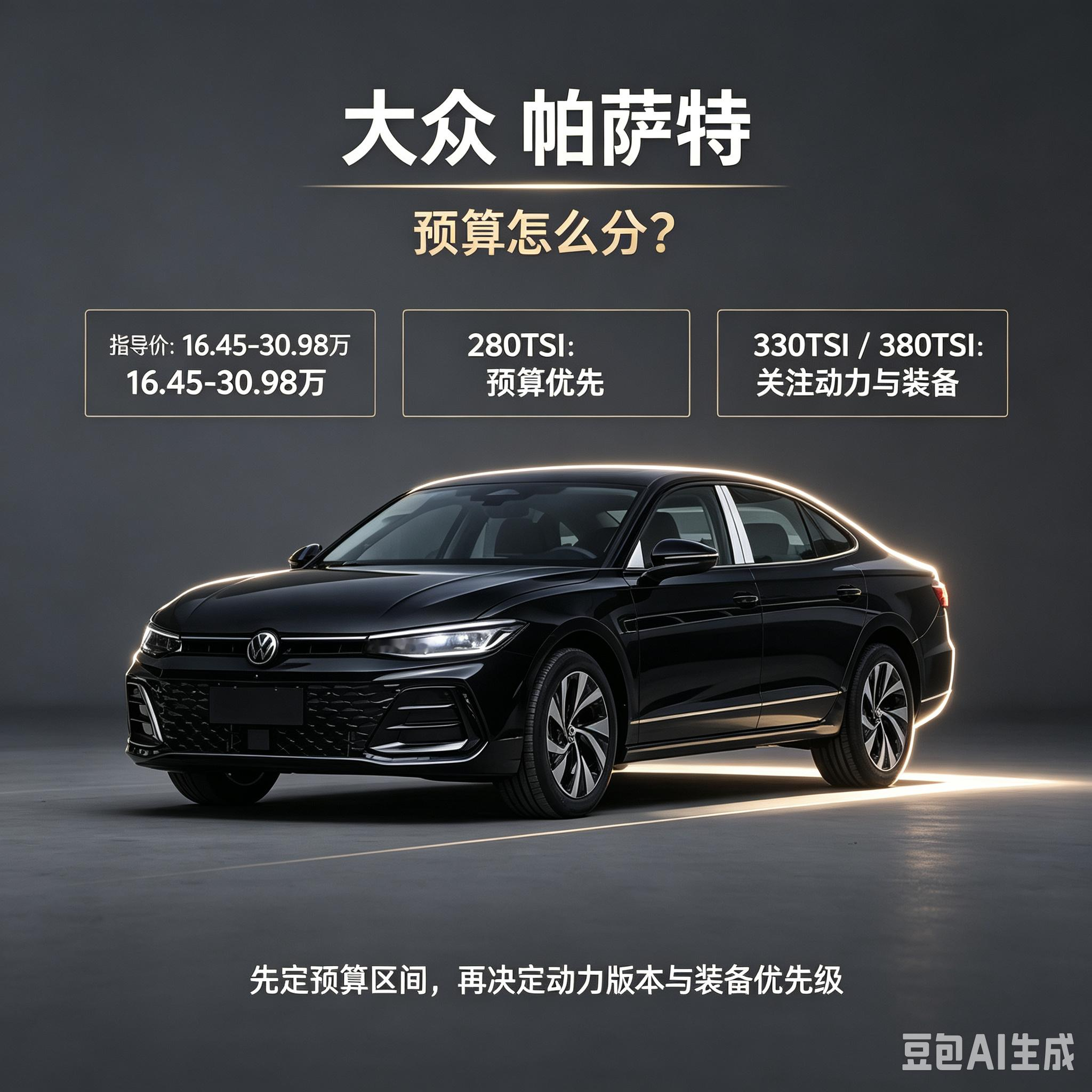 帕萨特选车别乱冲，先捋需求