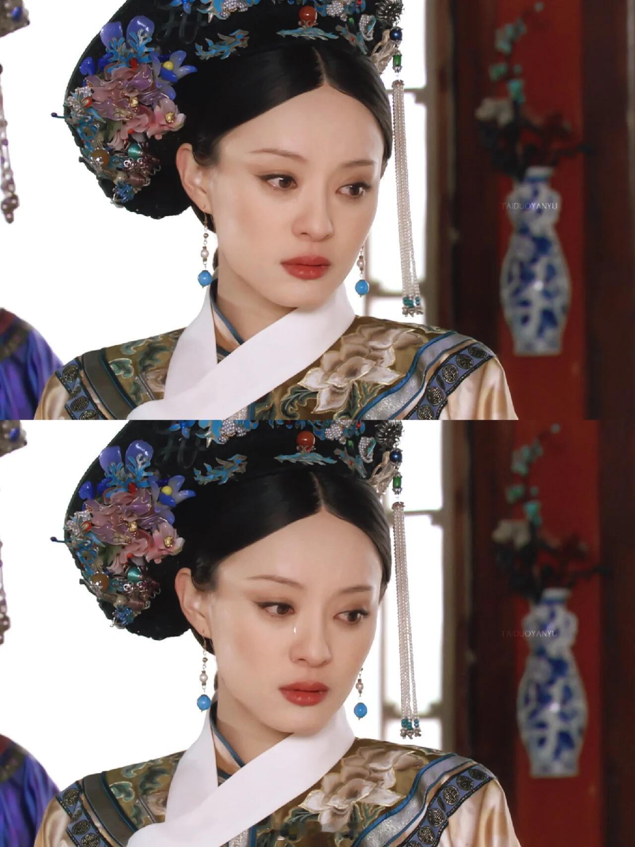 甄嬛传AB组妆容差异甄嬛AB组妆容变化暗藏人物心境转变。前期妆容淡雅柔和，眉眼温