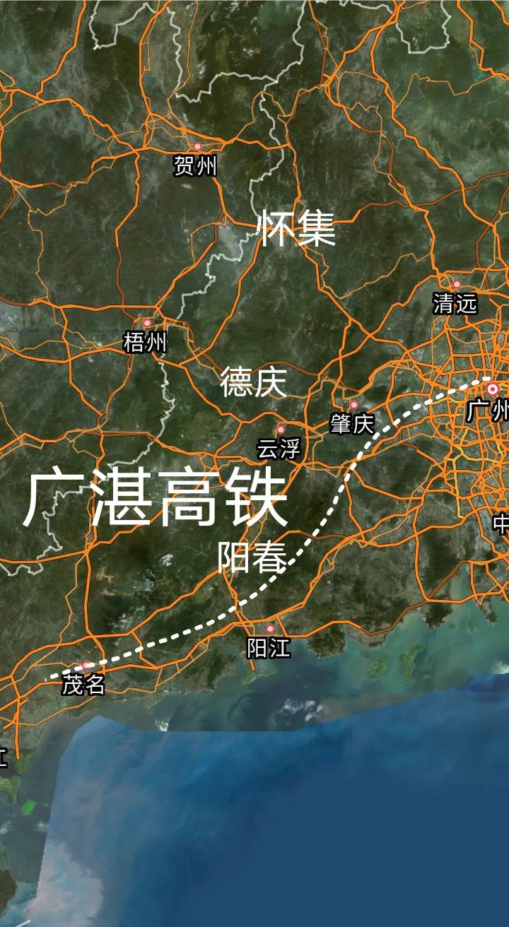 喜讯，广州途经茂名至湛江时速350公里的广湛高铁已于今天(12月22日)正式开通