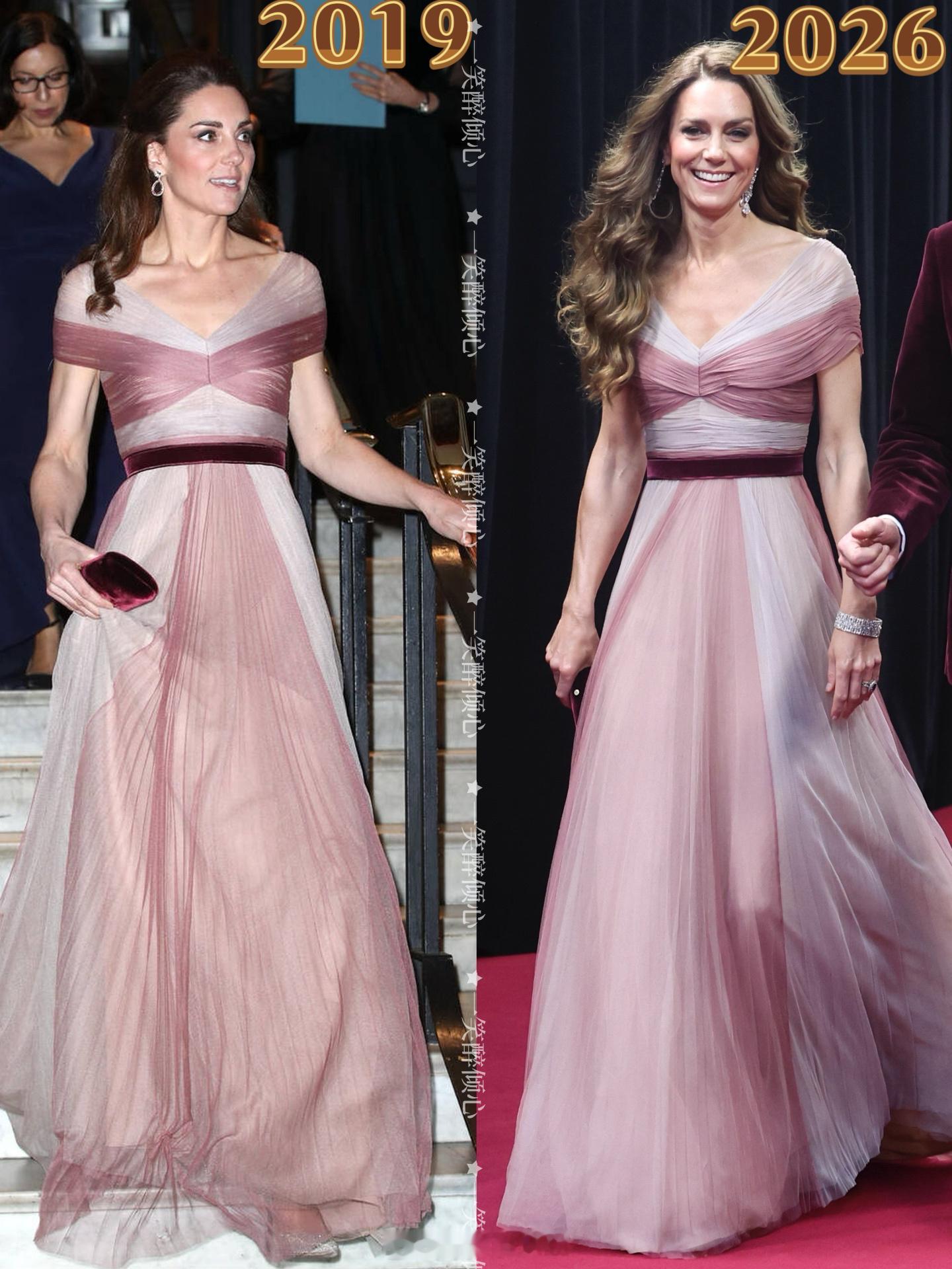 凯特王妃2019➡️2026【旧衣重穿】凯瑟琳王储妃重穿了2019年穿过的G