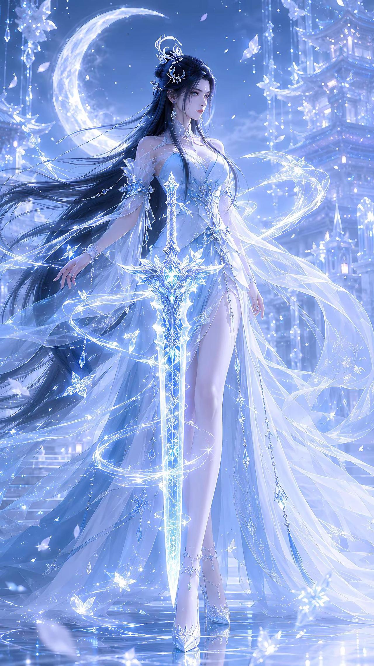 国漫女神壁纸分享诛仙陆雪琪ai绘画