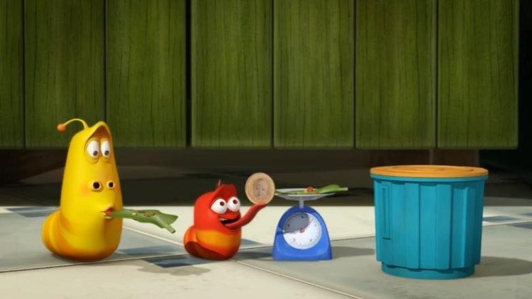 爆笑虫子: 小黄小红告诫朋友们,吃东西不要浪费哦!