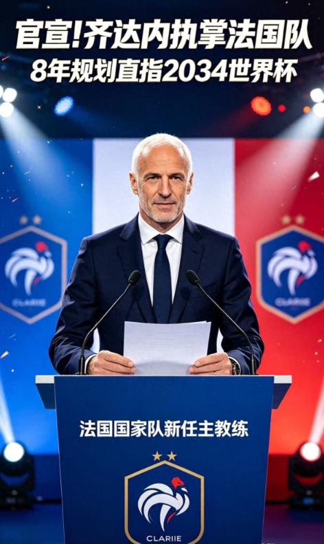 官宣炸翻足坛！齐达内执掌法国队，法国足协公布的内容写得很清楚，齐达内从8月1日起