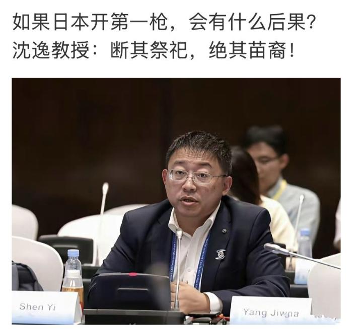 如果日本开第一枪会有什么后果？沈逸教授回复：断其祭祀，绝其苗裔！说白了就是从精神