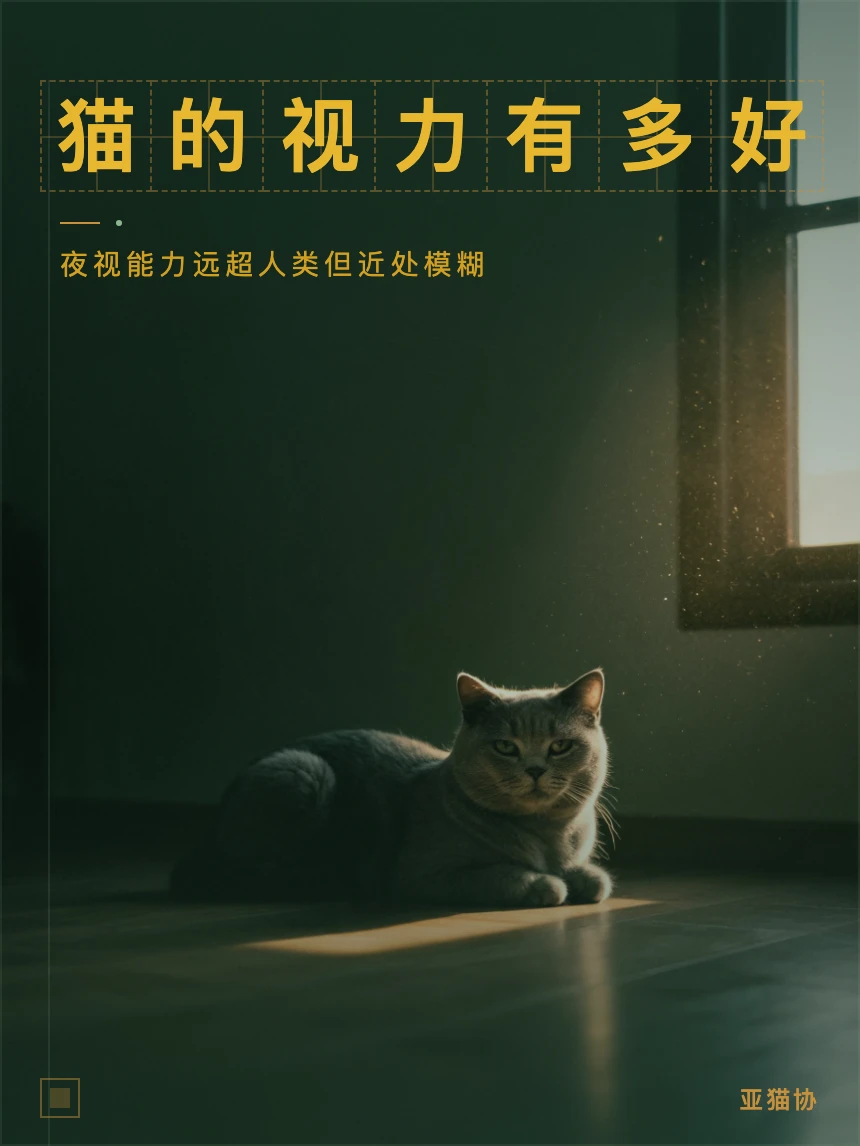 猫在黑暗中能看清什么｜夜间视力大揭秘