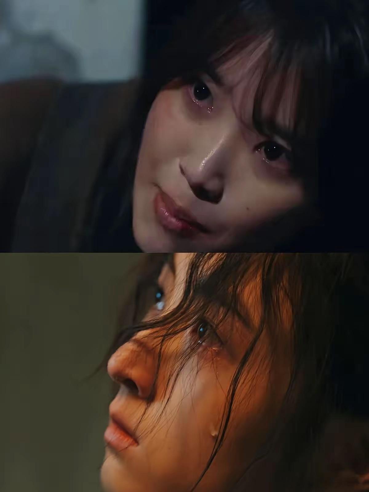 就一个细节，高下立判。最近大火的翻拍剧《秋雪漫过的冬天》，张子枫有场被仇人讨债的