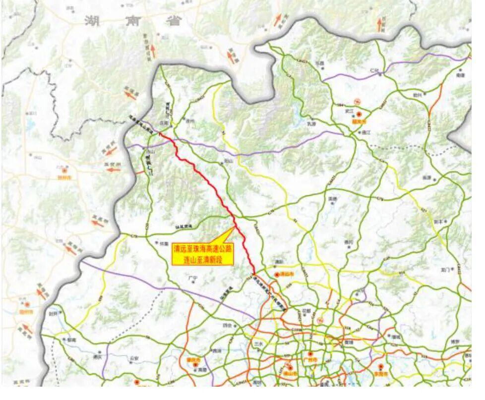 粤北交通建设再添新动能，一条连接粤湘、辐射桂北的高速新通道即将崛起！清远至珠海