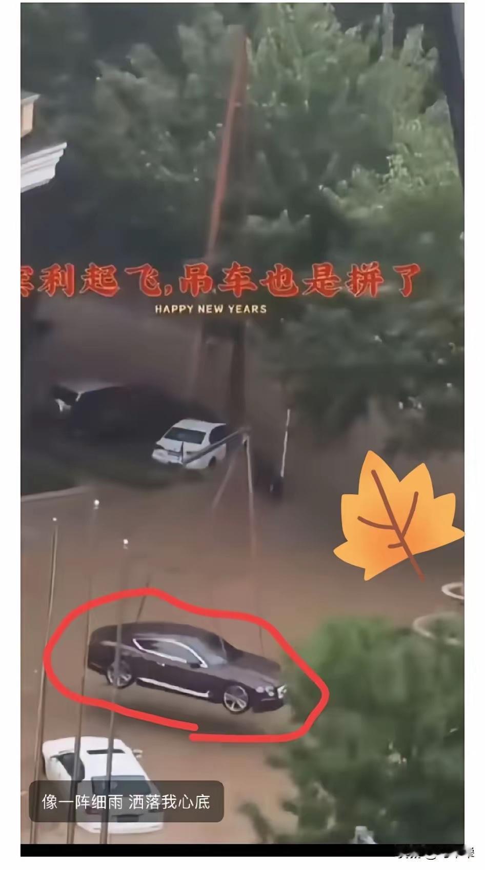 台风预警刚拉响，阳一一位宾利车主的操作就在网上传开了。别人忙着往家里囤方便面、矿