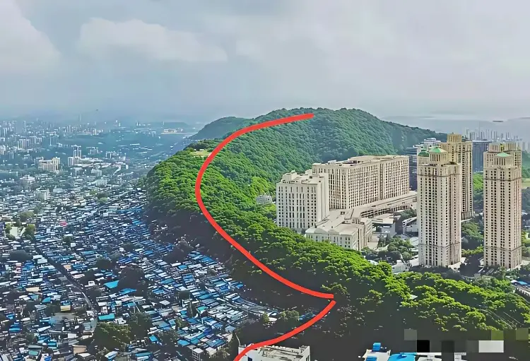 一座大山，两个世界啊！！