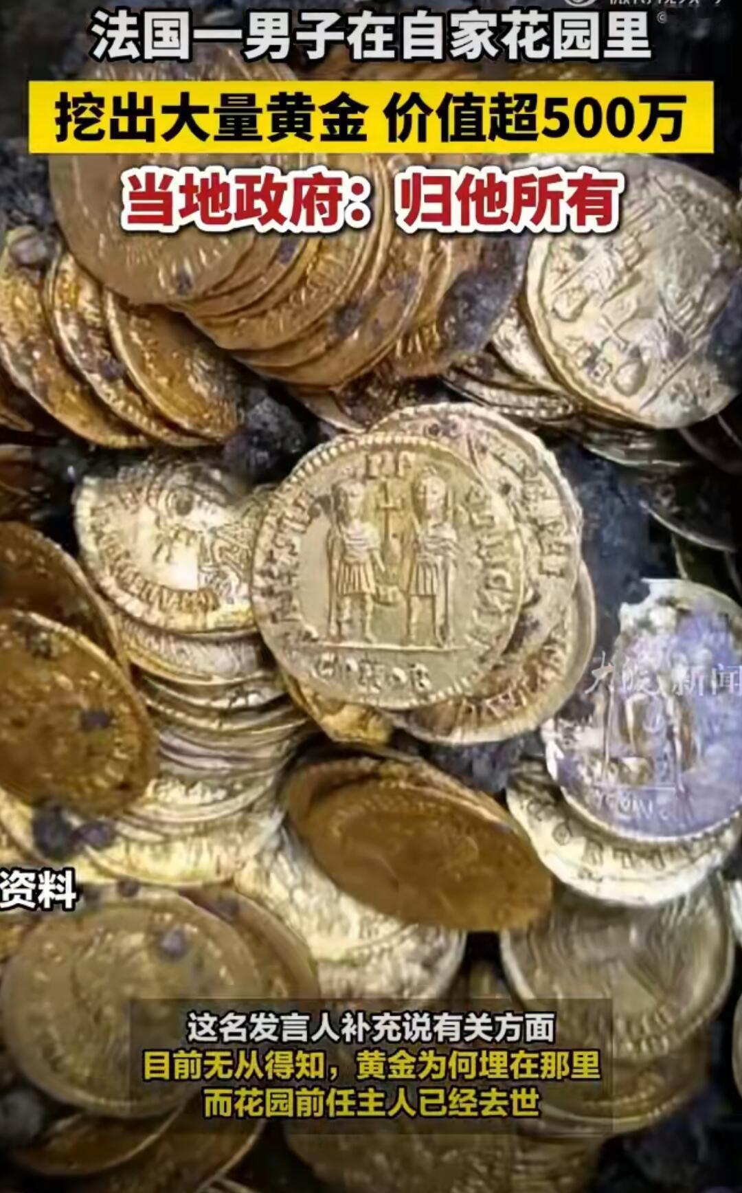 你说这事儿听着像不像电影剧本？一法国老哥在自家花园里吭哧吭哧挖泳池，结果一铲子下