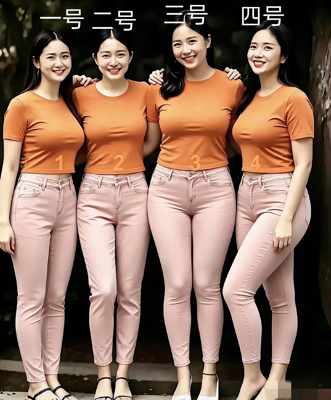 目光如炬的你，这四人中有一位是妈妈，细细品，你猜猜看，几号美女像妈妈？