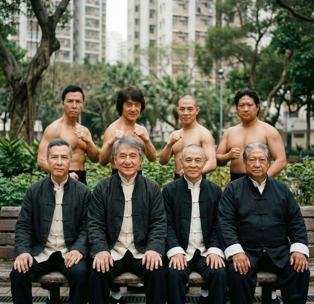 曾经的功夫巨星们都老了啊！