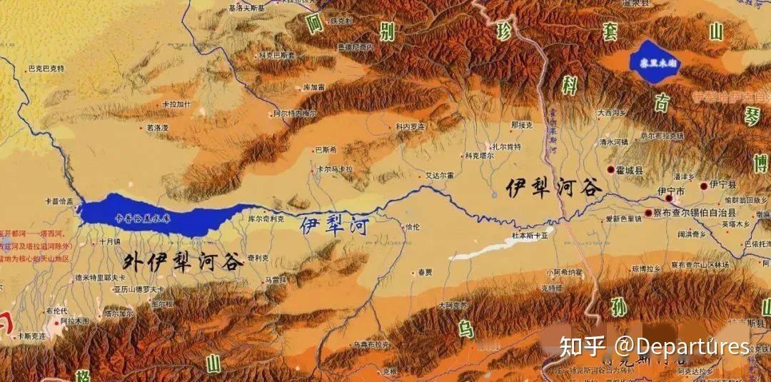 特克斯昭苏盆地中国也只有一半，阿拉木图年降水量600，比新疆任何非高海拔地区都更