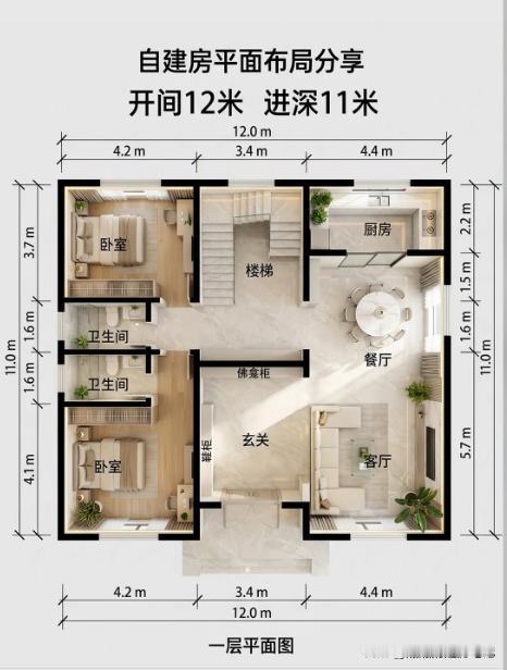 有个粉丝朋友（罗大哥），准备回乡盖房，让我帮忙参考下户型设计！他家的宅基地尺