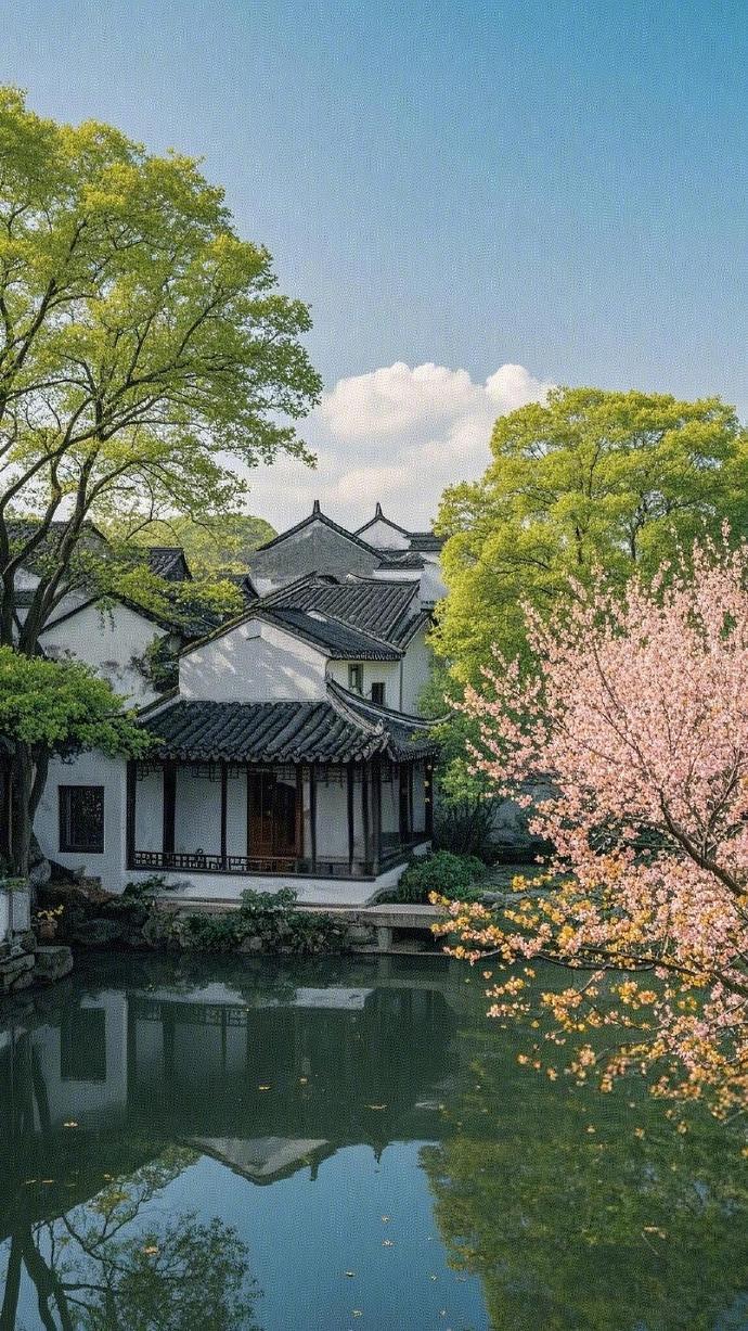 ​​“汀花雨细，水树风闲。”​​​