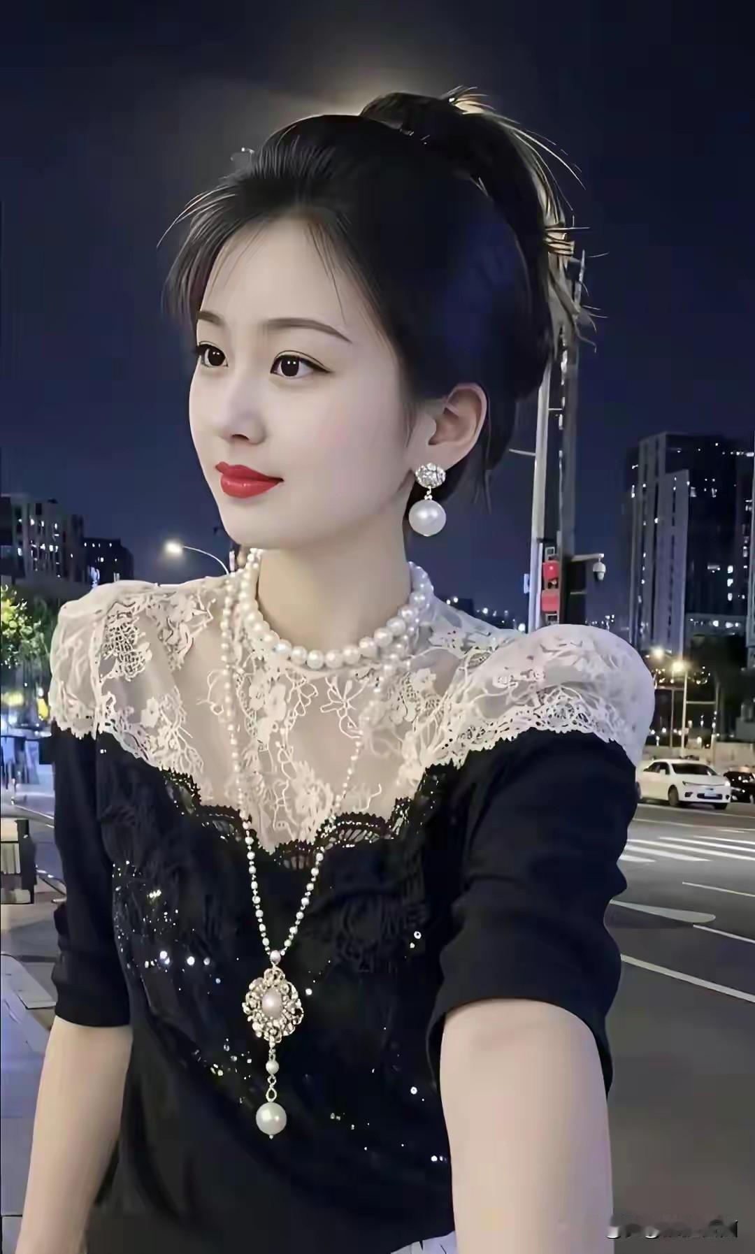 妹妹穿着大方得体，想嫁人了