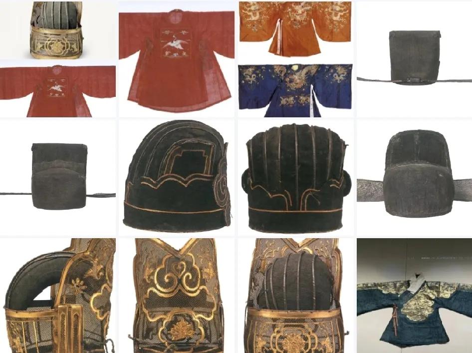 图一来源，是我看了衣冠大成和孔府珍藏的帽子和各类服饰。我觉得大明1566里面的