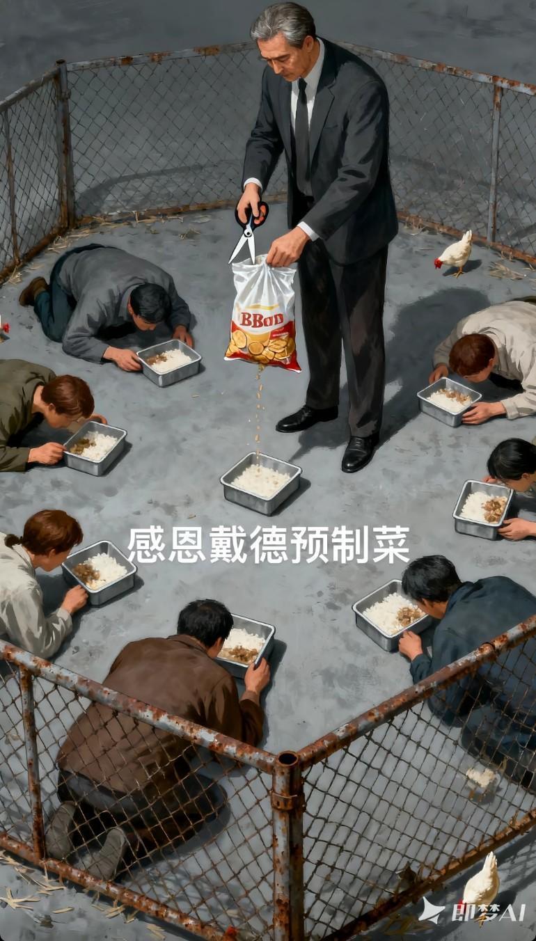 必须把食品工业化吗?就像吃饲料，跟西方一样了，有钱人吃新鲜的，百姓吃成三百斤胖