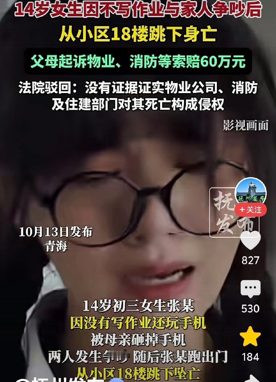 14岁女孩不愿意写作业，与母亲发生争吵，母亲生气摔了手机，女孩生气就跑出去了。