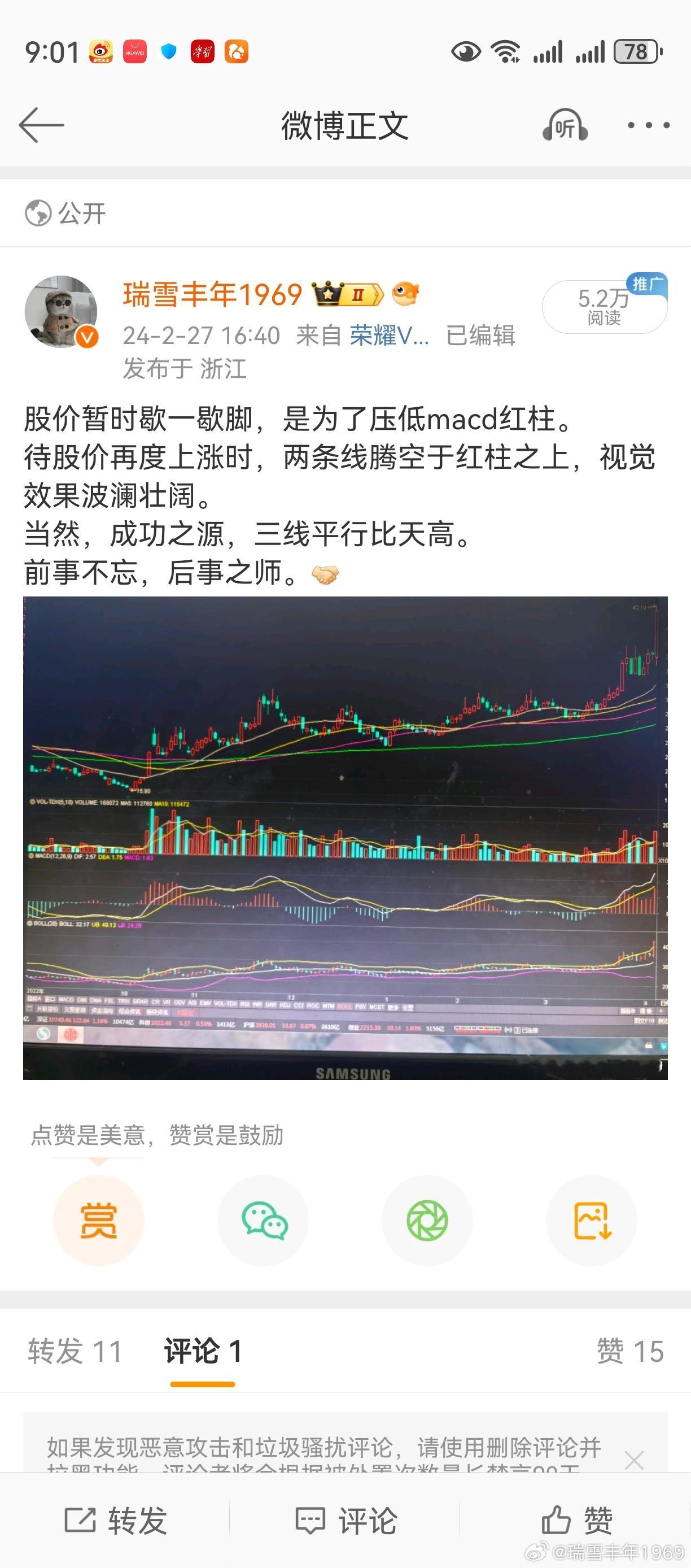 应微博上朋友要求，谈谈macd指标运用。在所有的技术面里，各类技术指标排在最后。