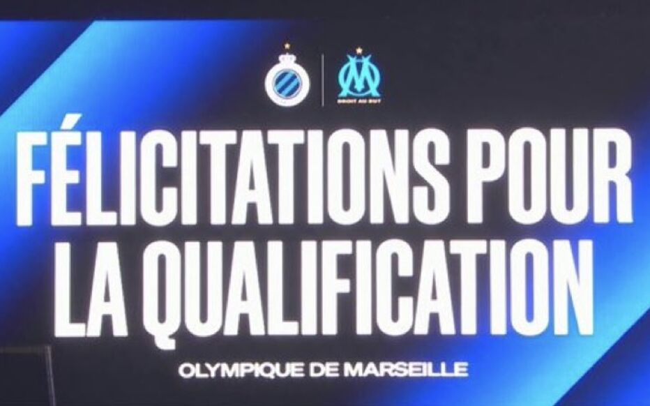 尬中尬! 布鲁日向马赛道贺后, 本菲卡压哨挤掉马赛进附加赛