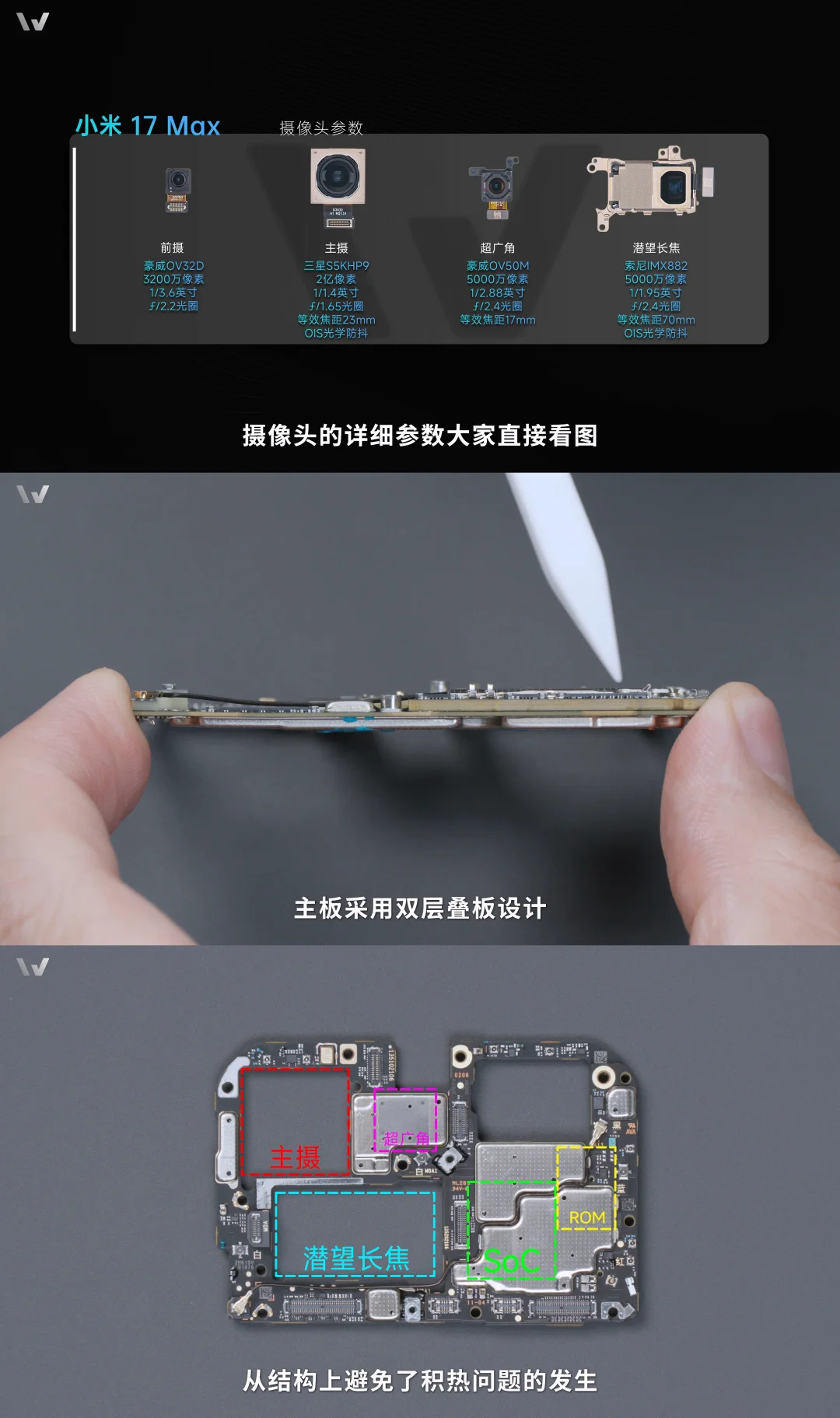 小米 17 Max 拆解信息汇总