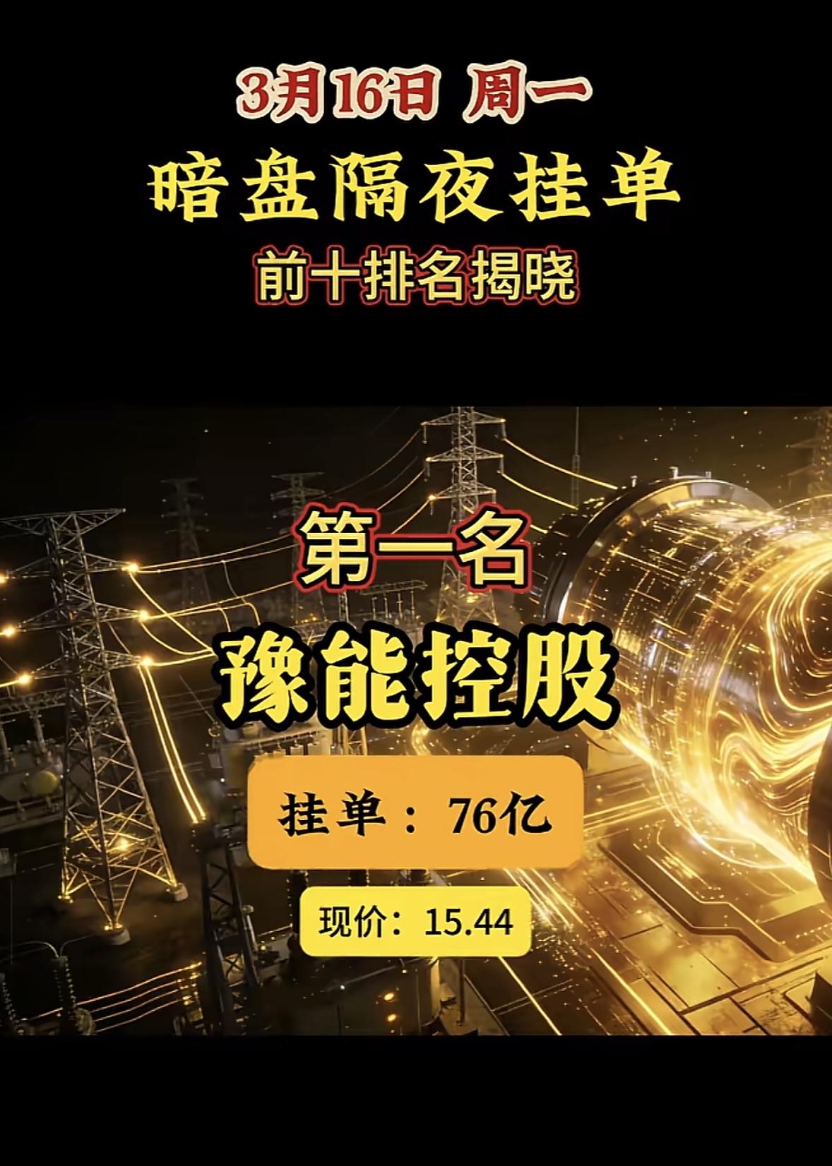 3月16日暗盘隔夜挂单前10排行出来啦。这数据里藏着不少市场信号呢。第一名岩