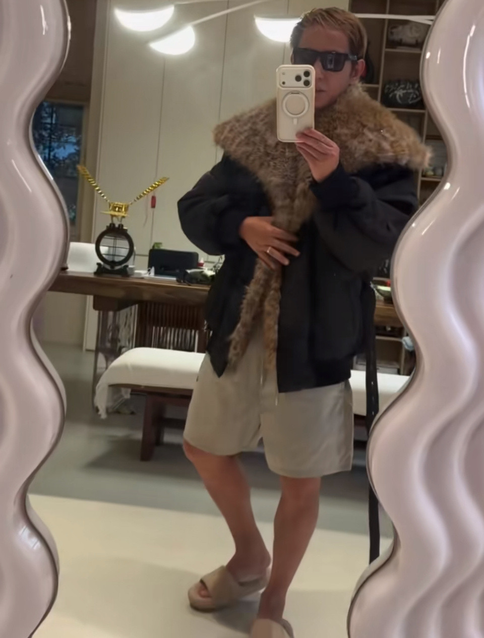 你给咱爸发了多少衣服会不会太潮了哈哈哈哈哈