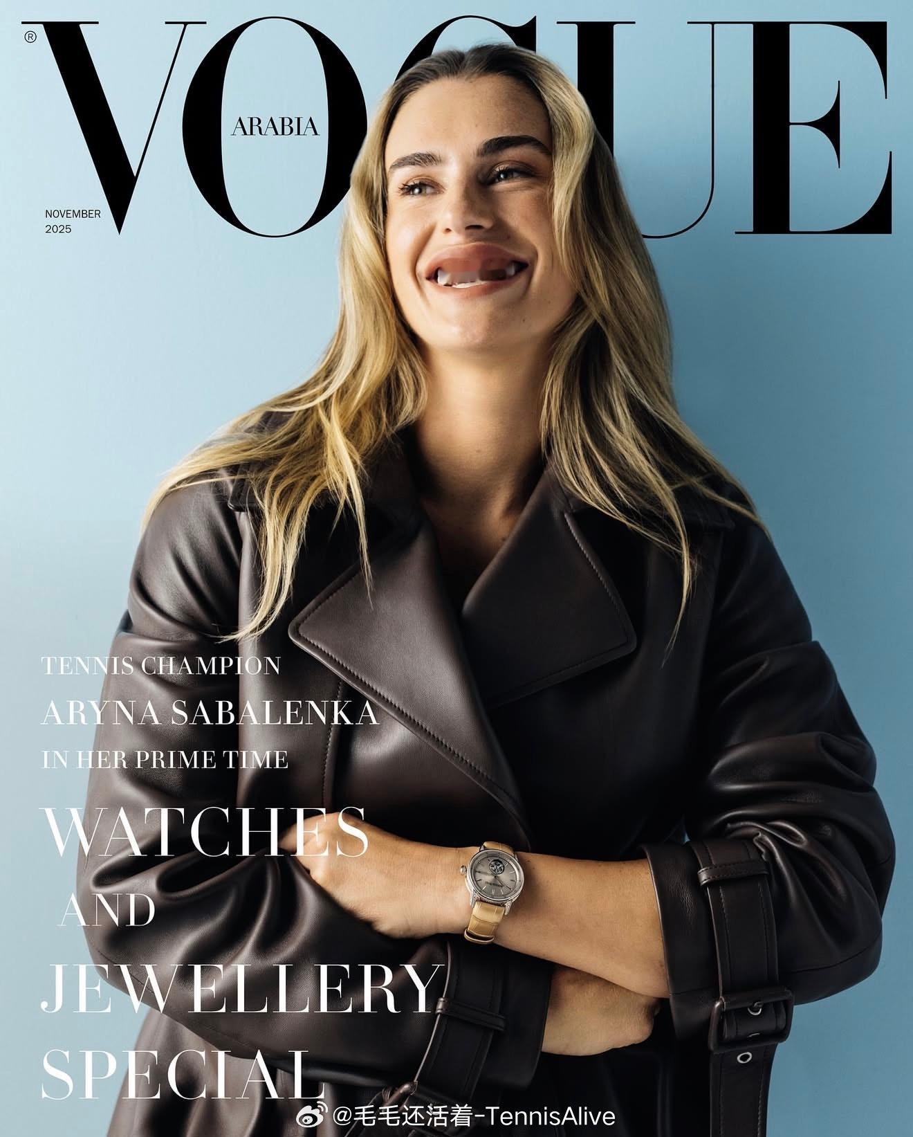 【萨巴伦卡登《Vogue》阿拉伯手表与珠宝封面】打进利雅得年终决赛，萨巴伦卡再收