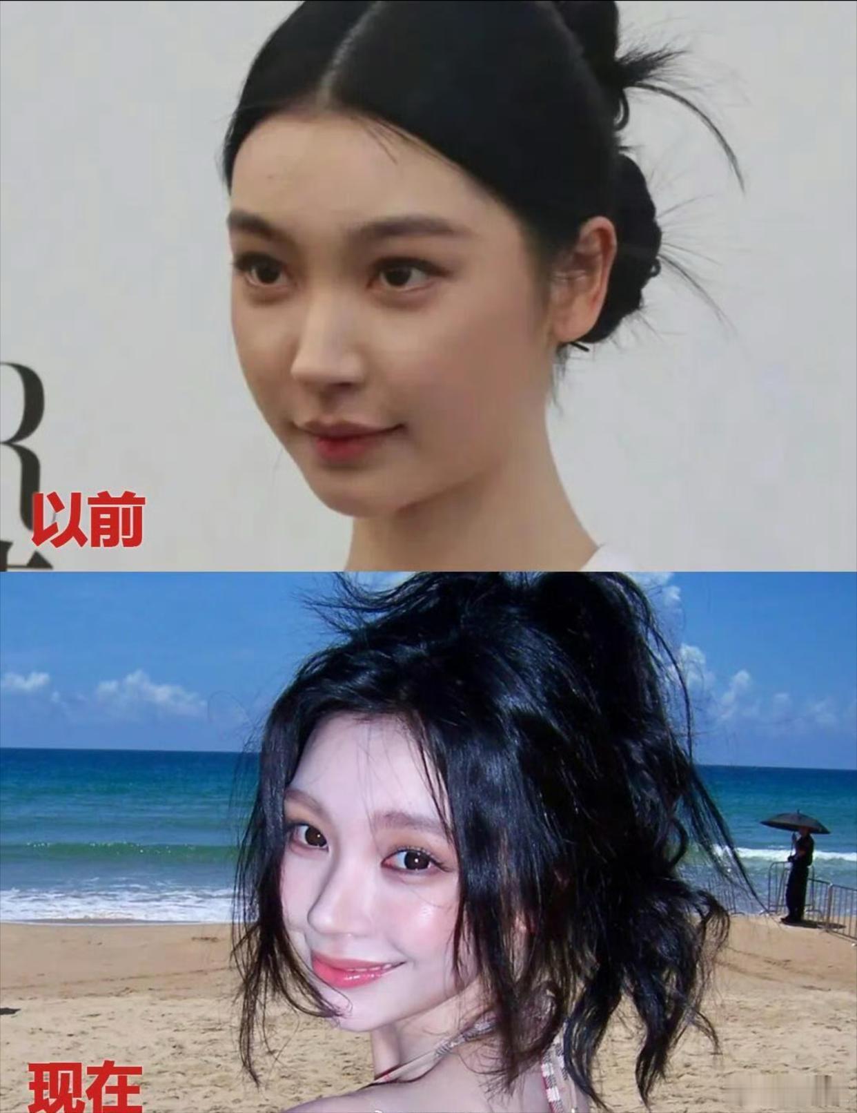 现在的易梦玲跟早期对比，完全就像换了个人一样