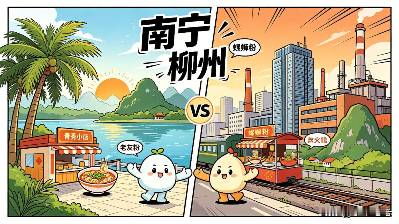 广西的第一城与第二城南宁，柳州！关于这两座城市之间的话题那可是从未停歇，有时候