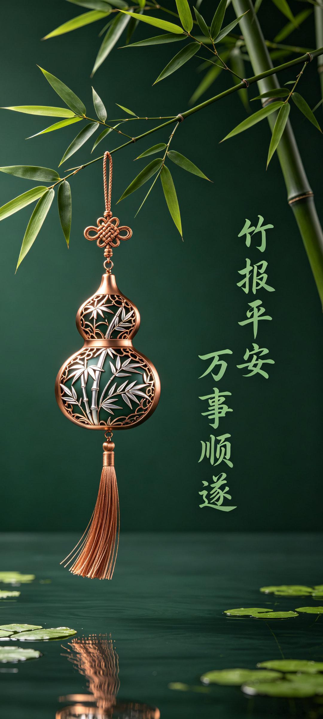 紫气东来福禄双全万事顺遂～国风寓意美好祝福好运壁纸！