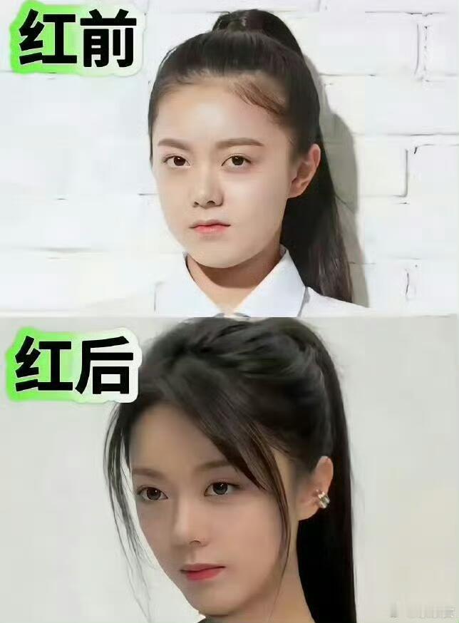 一瘦遮百丑是真的，赵今麦瘦下来后五官都精致了不少。