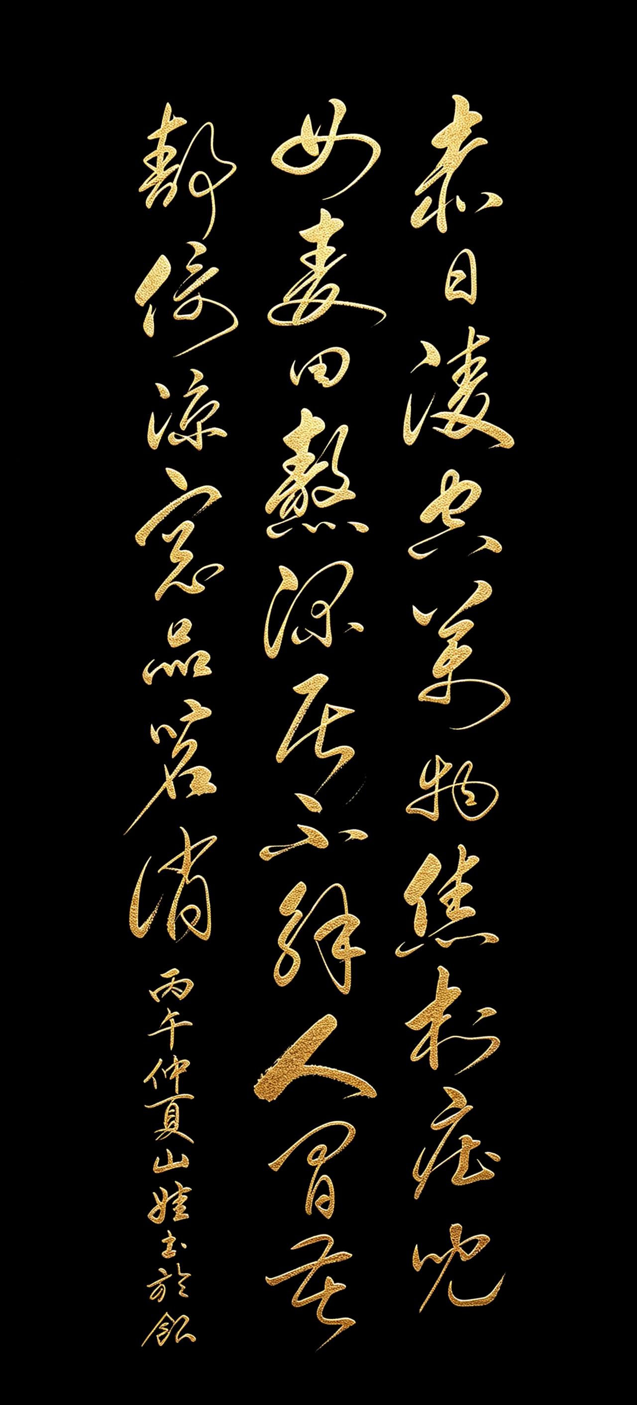 一纸草书写尽盛夏酷暑，一苦一闲，道透世间百态。烈日凌空，两种人生反差鲜明，