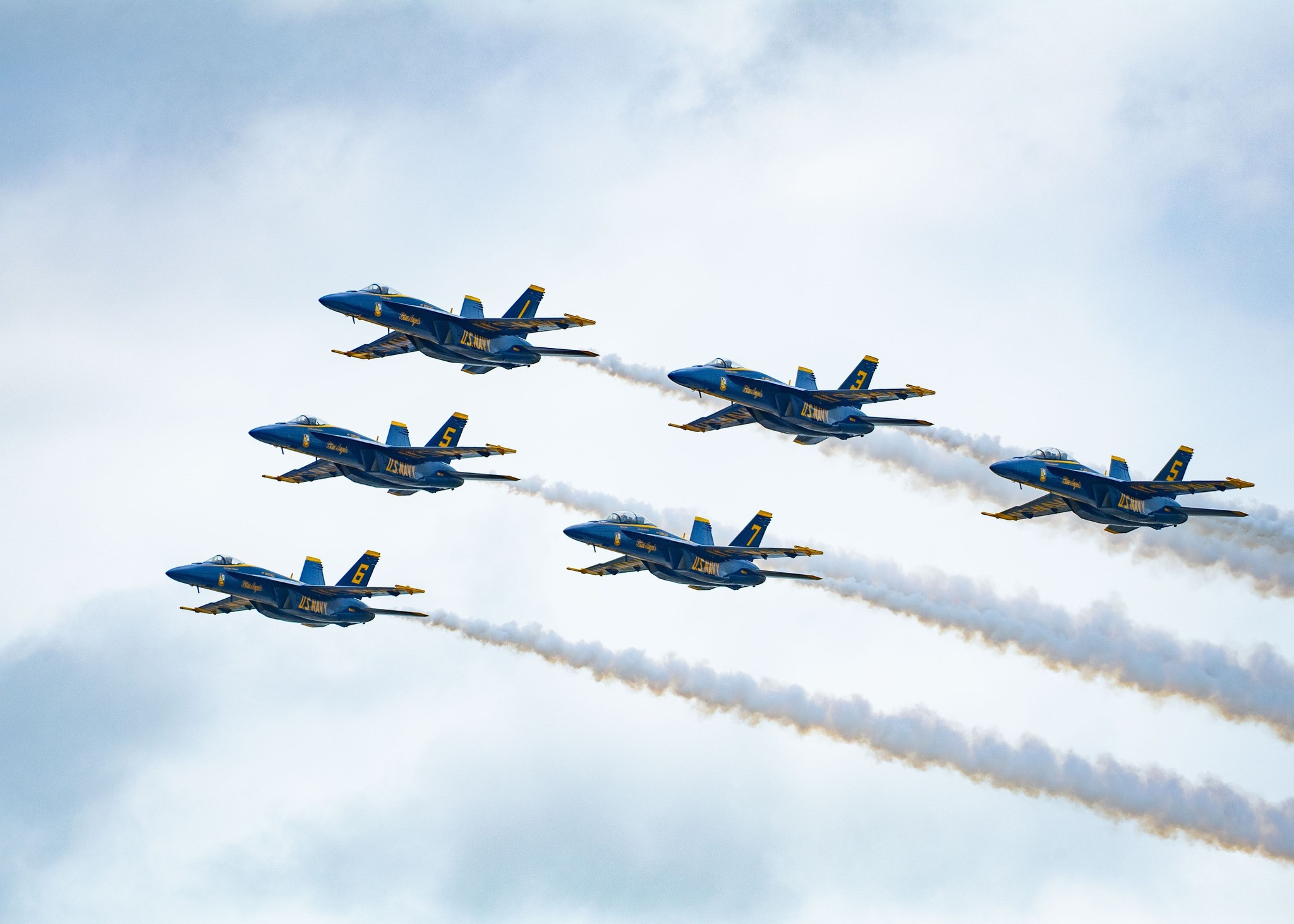 WingsOverSouthTexasAirShow上的蓝天使们​​