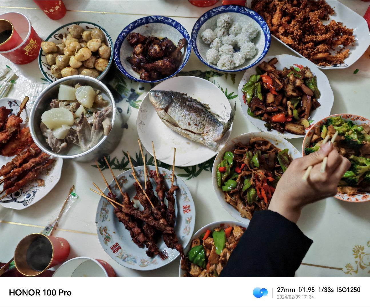 相册里翻到一张之前的照片。想聚餐了