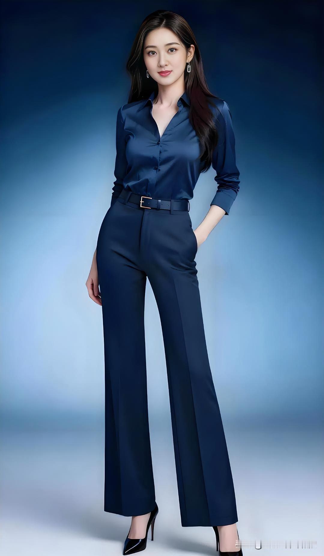 发现美深蓝优雅，高挑身姿，尽显从容自信之美。